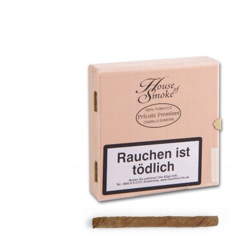 61042_house_of_smoke_private_premium_sumatra House of Smoke Private Premium Sumatra Zigarillos, 18er