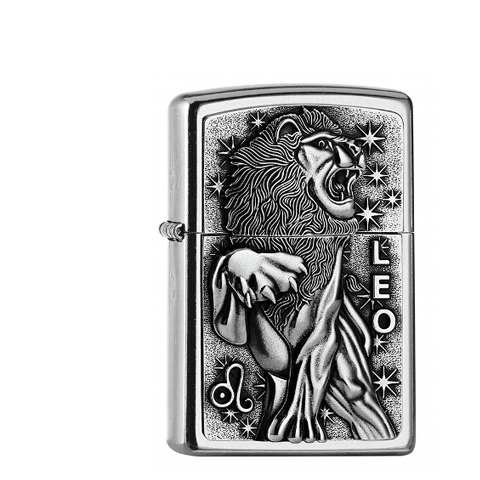 Zippo Street Chrom Leo-Löwe
