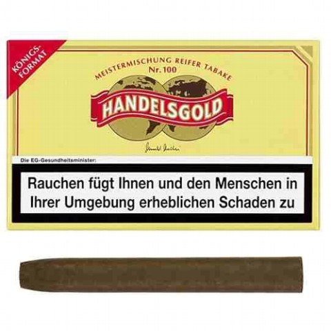 85002_handelsgold_koenigsformat Handelsgold Königsformat 100 K Zigarillos, 10er Schachtel