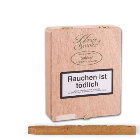 61852_house_of_smoke_soldier_sumatra House of Smoke Soldier Sumatra Zigarillos, 18er