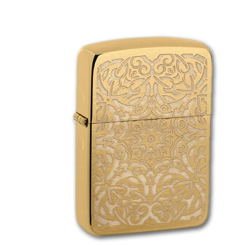 zippos-zippo-messing-gebuerstet-ornamental-design-653-36924-n01 Zippo Messing gebürstet Ornamental Design