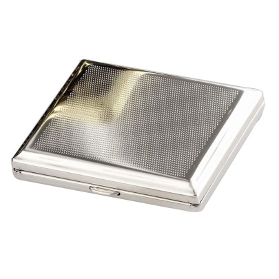 metallzigarettenetui_18er_punktdekor_-_20524_1 Zigaretten-Etui Chrom mit Punkt-Dekor, 18er