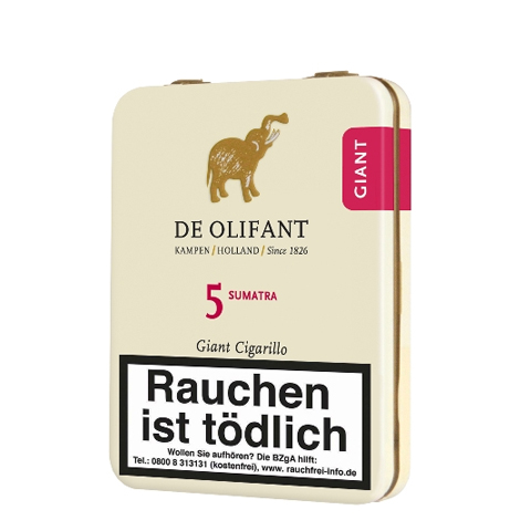de_olifant_giant_cigarillos_sumatra_-_66081_1 De Olifant Giant Cigarillos Sumatra