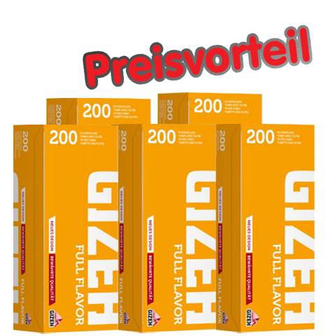 90892_gizeh_full_flavor_huelsen_buendel_5 5 x Gizeh Full Flavor Hülsen, 200er