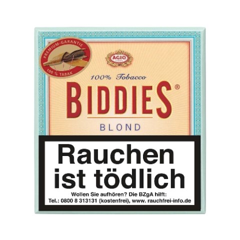 44921_biddies_blond_20 Agio Biddies Blond Zigarillos, 20er