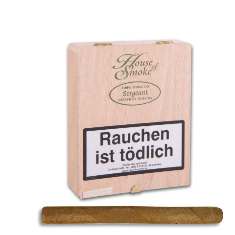 61662_house_of_smoke_sergeant_sumatra House of Smoke Sergeant Sumatra Zigarillos, 20er