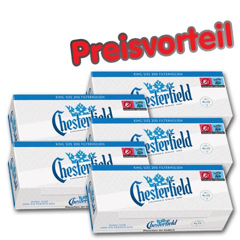 90312_chesterfield_blue_huelsen_buendel_5 5 x Chesterfield Blue Hülsen, 200er