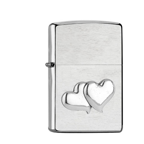 zippos-zippo-chrom-gebuerstet-doubleheart-emblem-cigarre24-653-31999-n01 Zippo Chrom gebürstet Doubleheart Emblem