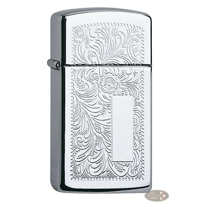 Zippo Slim Chrom poliert Venetian