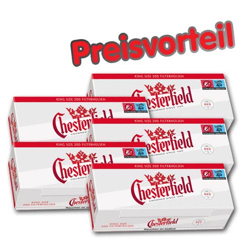 90572_chesterfield_red_huelsen_buendel_5 5 x Chesterfield Hülsen, 200er