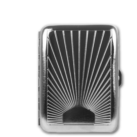 zigaretten-etui-zigaretten-etui-metall-mit-sonnen-dekor-14er-677-79956-n01 Zigaretten-Etui Metall mit Sonnen-Dekor, 14er