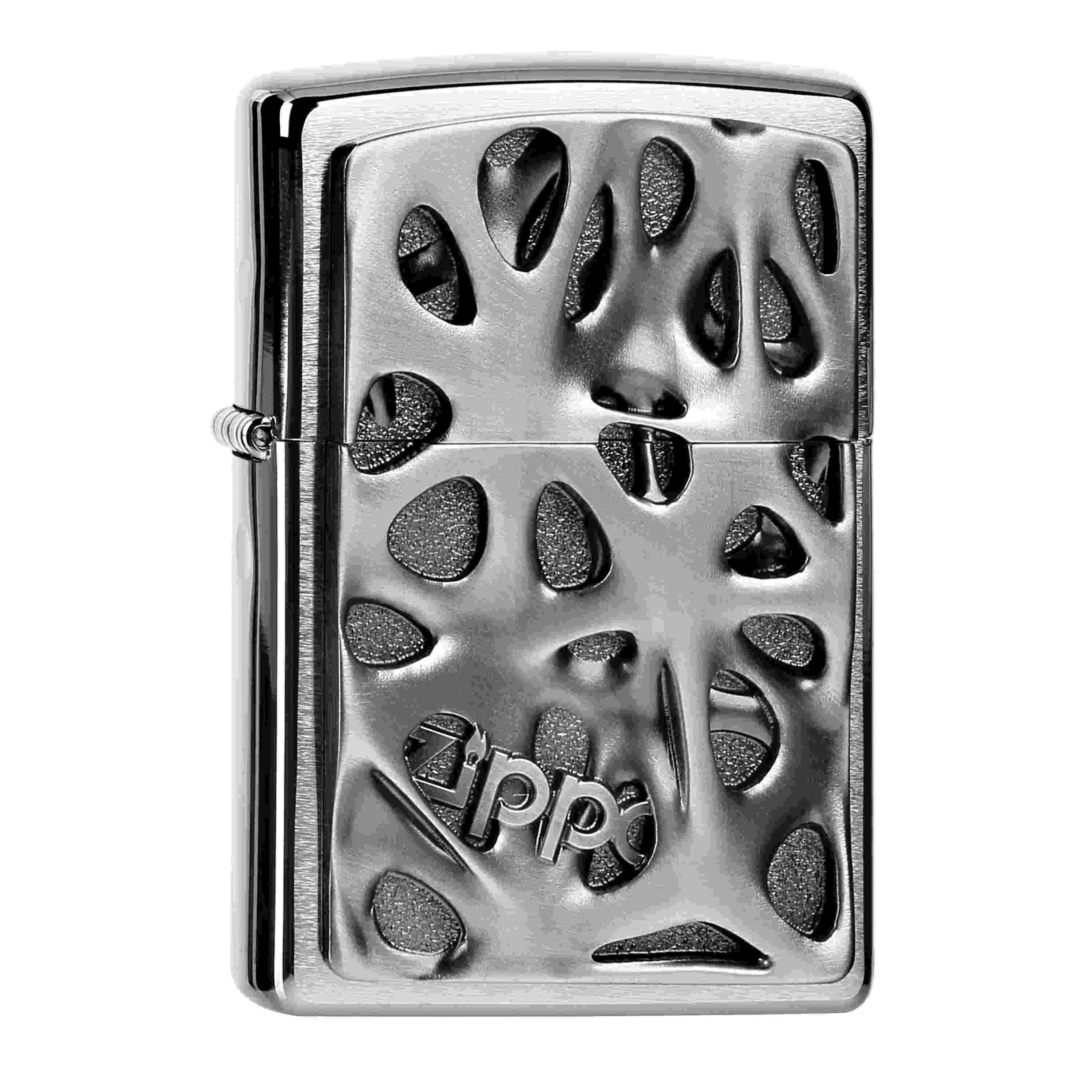 Zippo Chrom gebürstet Voronoi