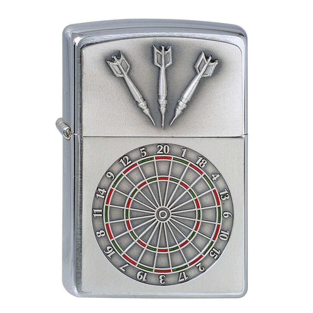 zippos-zippo-chrom-gebuerstet-dartboard-cigarre24-653-86435-n01 Zippo Chrom gebürstet Dartboard
