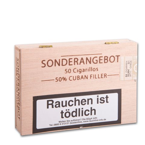 34661_sonderangebot_50_cuban_filler Sonderangebot 50% Cuban FillerZigarillos, 50er Kiste
