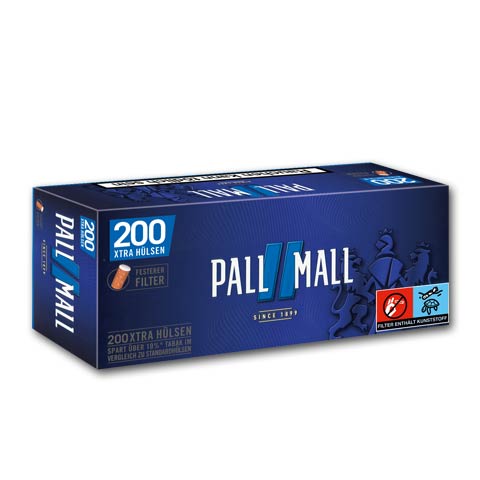 90642_pall_mall_smooth_taste_extra_huelsen_200er Pall Mall Blue Xtra Hülsen, 200er