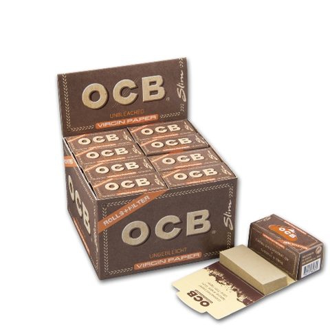 tabakzubehoer-zigarettenpapier-ocb-unbleached-rolls-rollenpapier-filter-tips-virgin-paper-16-rollen-inkl-tips-cigarre24-420-88920-n01 OCB Unbleached Rolls  + Tips