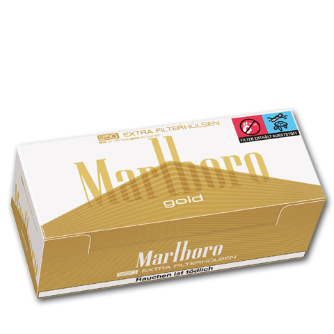 90302_marlboro_gold_extra_huelse_250er Marlboro Extra Gold Hülsen, 250er
