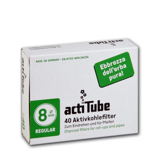 tabakzubehoer-eindrehfilter-actitube-regular-aktivkohlefilter-8mm-40er-430-42768-n01 ActiTube Regular Aktivkohlefilter, 8mm - 40er