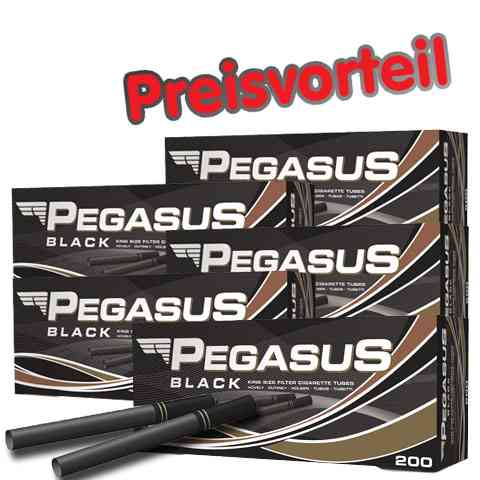 94126_pegasus_black_huelsen_buendel_5 5 x Pegasus Black Filterhülsen, 200er