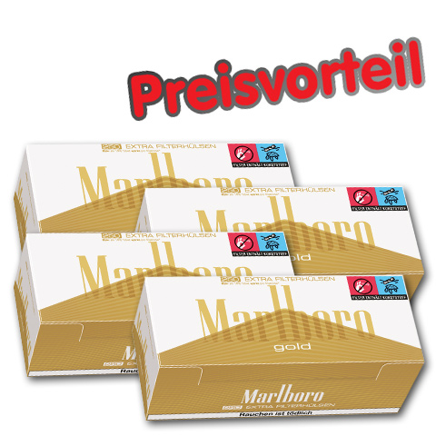 90302_marlboro_gold_huelsen_big_pack_buendel_4 4 x Marlboro Extra Gold Hülsen, 250er