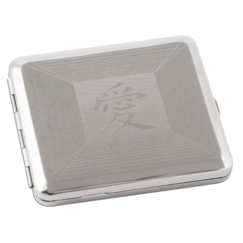 21544_zigarettenetui_metall_18er_nickel Zigaretten-Etui Nickel-Poliert mit China-Emblem, 18er