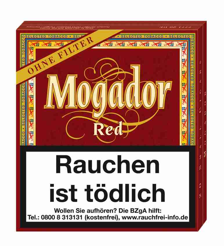 Mogador Red ohne Filter Zigarillos, 20er