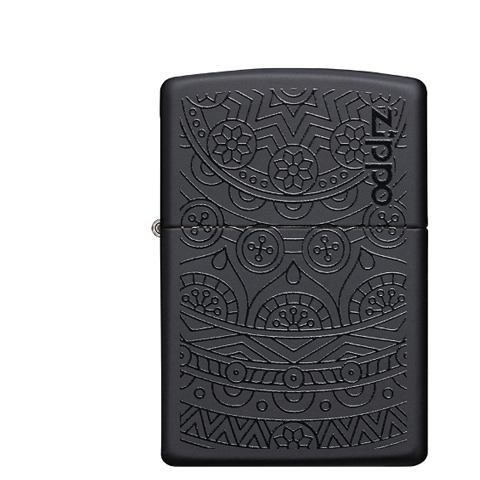Zippo Schwarz matt Tone on Tone Design