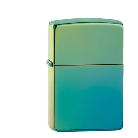 Zippo Teal poliert