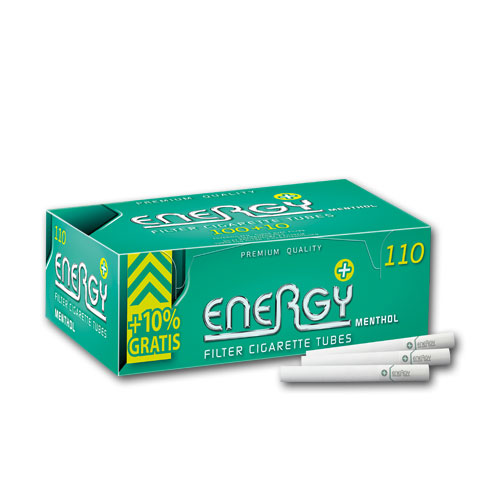 98486_elixyr_menthol_filterhuelsen Energy+ Menthol Filterhülsen, 110er