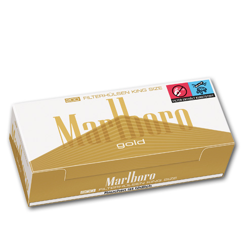 90752_marlboro_gold_huelse_200er Marlboro Gold Filter - Hülsen, 200er