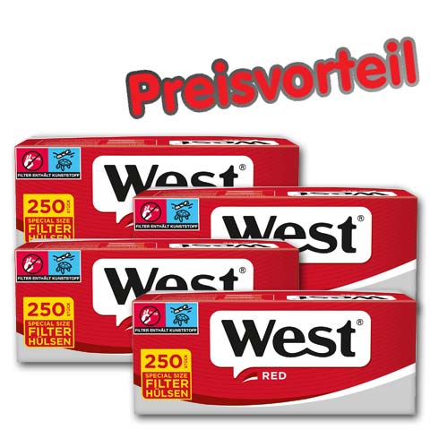 92532_west_special_red_huelsen_buendel_4 4 x West Special Red Hülsen, 250er