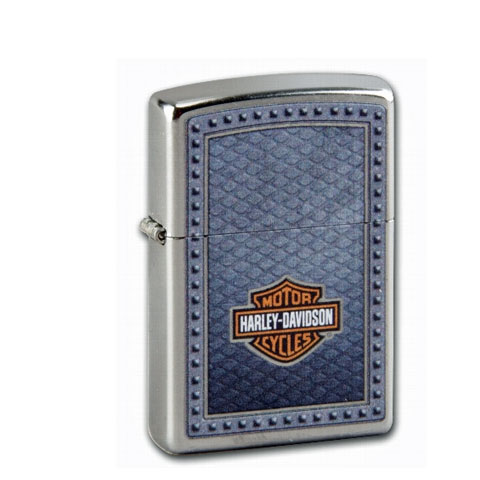 Zippo Street Chrom Harley Davidson Logo