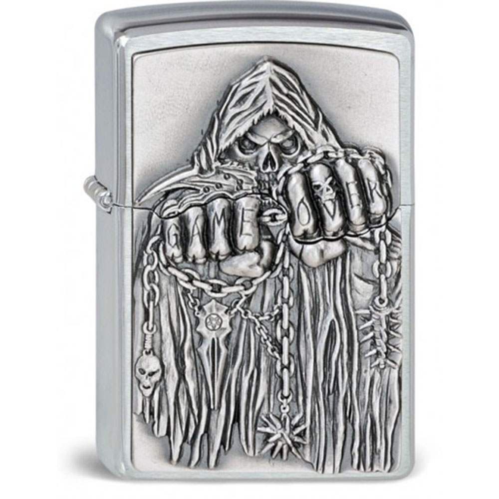 zippos-zippo-chrom-gebuerstet-game-over-emblem-cigarre24-653-13145-n01 Zippo Chrom gebürstet Game over Emblem