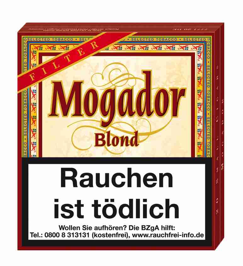 Mogador Blond Filter Zigarillos, 20er