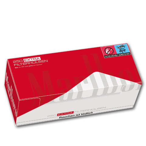 90292_marlboro_red_extra_huelse_250er Marlboro Extra Red Hülsen, 250er