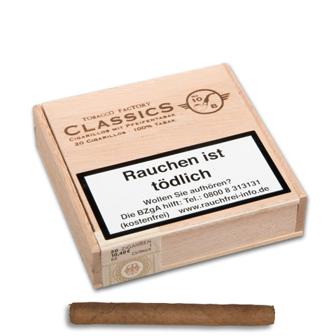 Tobacco Factory Classics No. 10 Brasil mit Pfeifentabak, 20er Tobacco Factory Classics No. 10 Brasil mit Pfeifentabak, 20er