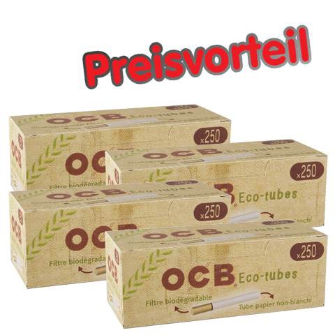 96579_ocb_organic_huelsen_buendel_4 4 x OCB Organic Hülsen, 250er