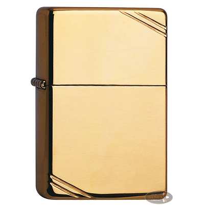 Zippo Messing poliert Vintage Streifen
