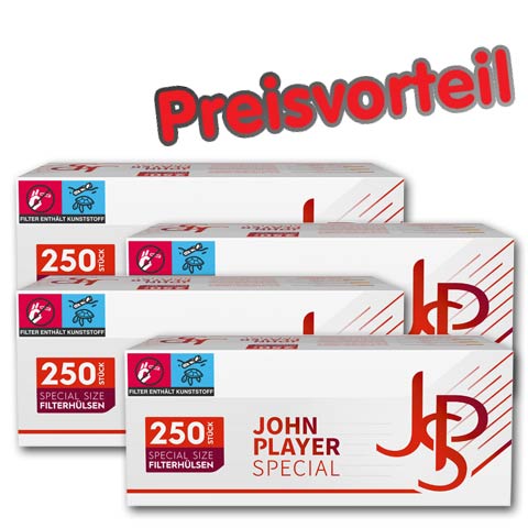 92562_jps_huelsen_buendel_4 4 x JPS Red Special Hülsen, 250er