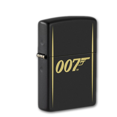 Zippo Schwarz matt James Bond 007