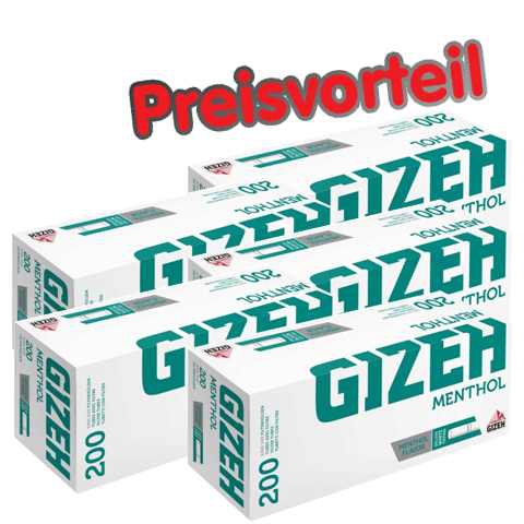 90582_mentho_tip_huelsen_buendel_5 5 x Gizeh Menthol Hülsen, 200er
