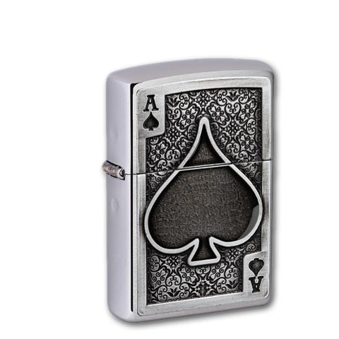 zippos-zippo-chrom-gebuerstet-ace-of-spades-653-35814-n01 Zippo Chrom gebürstet Ace of Spades