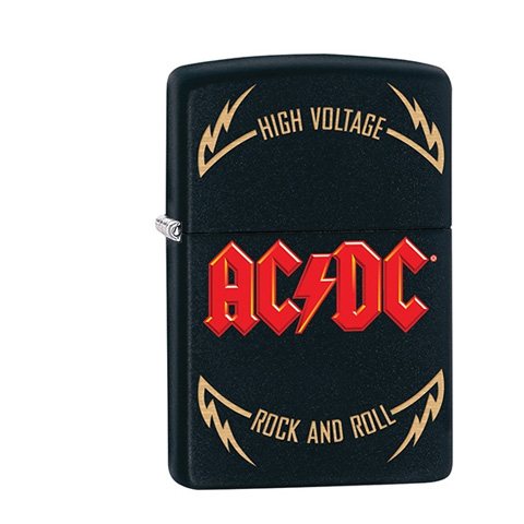 Zippo Schwarz matt AC/DC