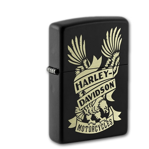 zippos-zippo-schwarz-matt-harley-davidson-logo-653-36906-n01 Zippo Schwarz matt Harley Davidson Logo