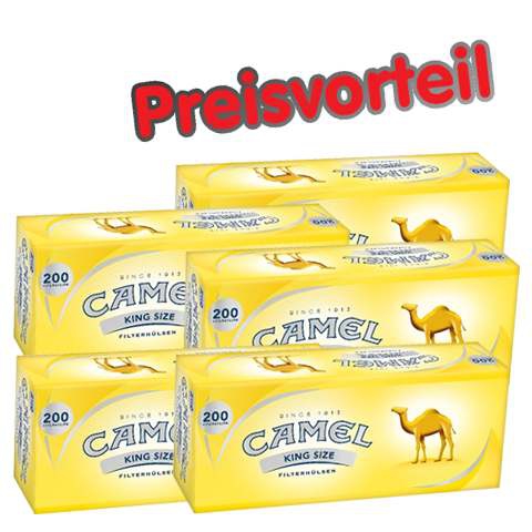 90822_camel_huelsen_buendel_5 5 x Camel Hülsen, 200er