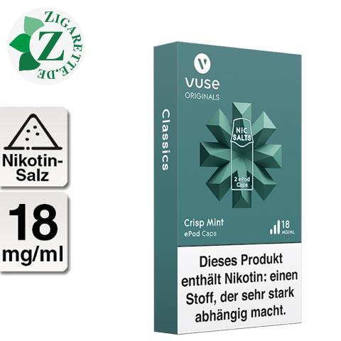 Vuse ePod Caps Nikotinsalz Crisp Mint 18mg Nikotin