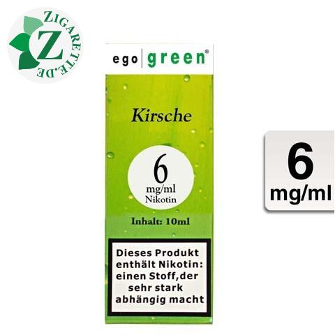 Ego Green E-Liquid Kirsche 6mg Nikotin