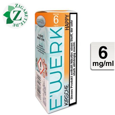 E'Werk E-Liquid Happy [Kirsche] 6mg Nikotin