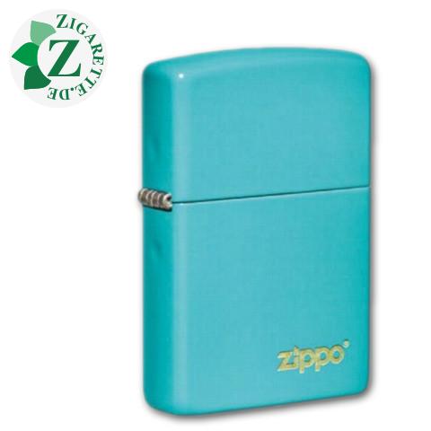 Zippo Flat Turquoise Zippo Logo