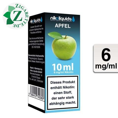 Nikoliquids E-Liquid Apfel 6mg Nikotin - 70PG-30VG